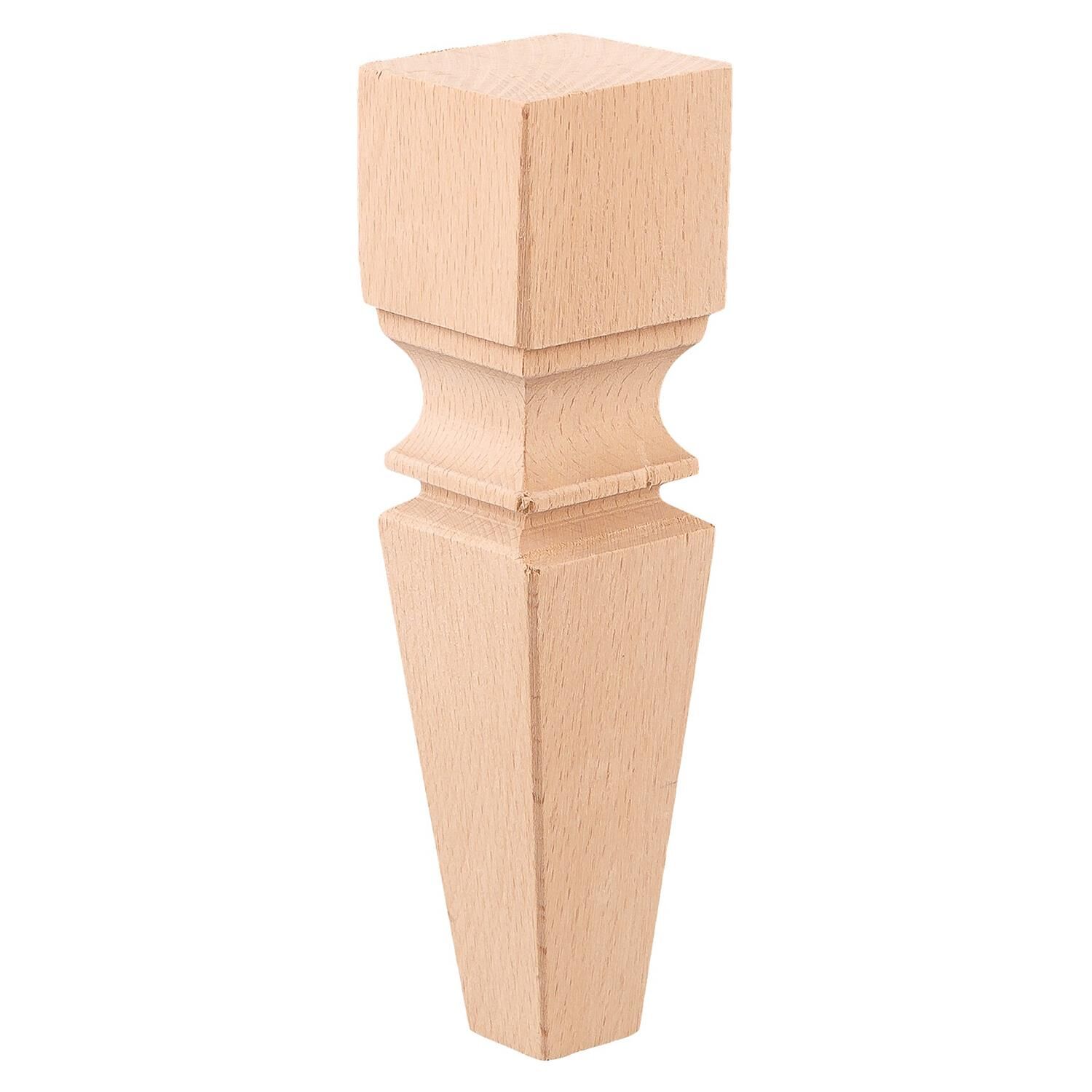 Torna Ahşap Ayak  Komidin Dresuar Koltuk Ayağı Desenli  5x5x15 cm