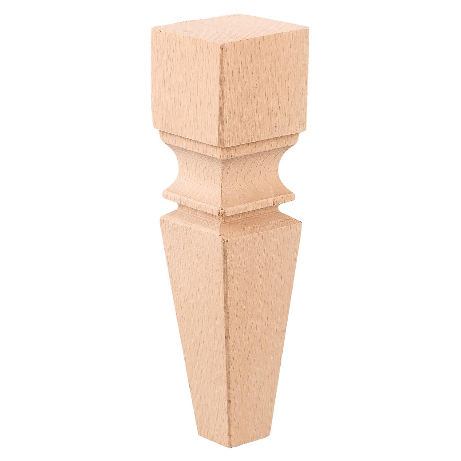 Torna Ahşap Ayak  Komidin Dresuar Koltuk Ayağı Desenli  5x5x15 cm