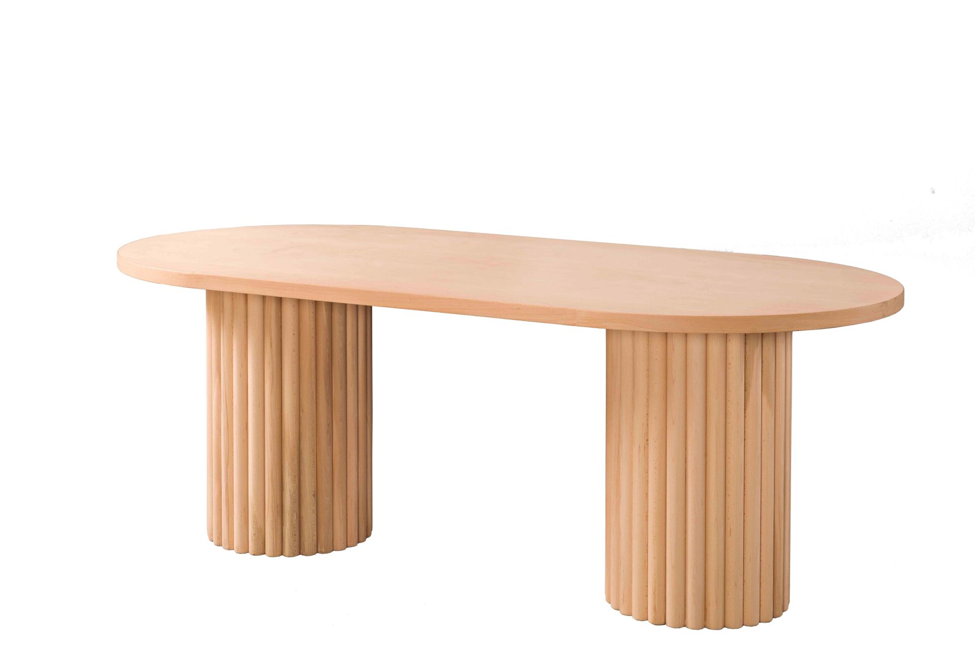200 CM ÇİFT AYAKLI PAPATYA OVAL SABİT MASA  200X100X77