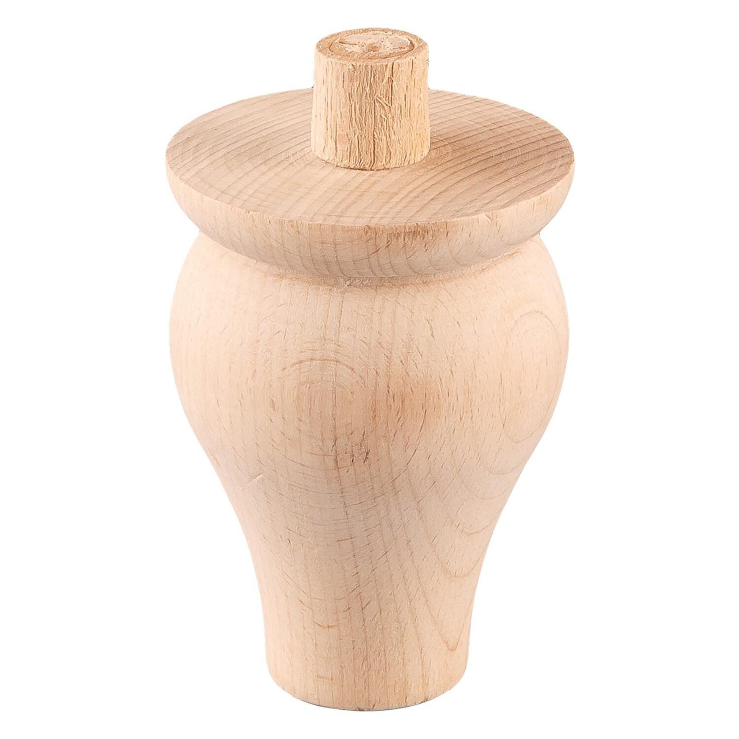 Torna Ahşap Ayak  Komidin Dresuar Koltuk Ayağı Desenli 7x7x10 cm