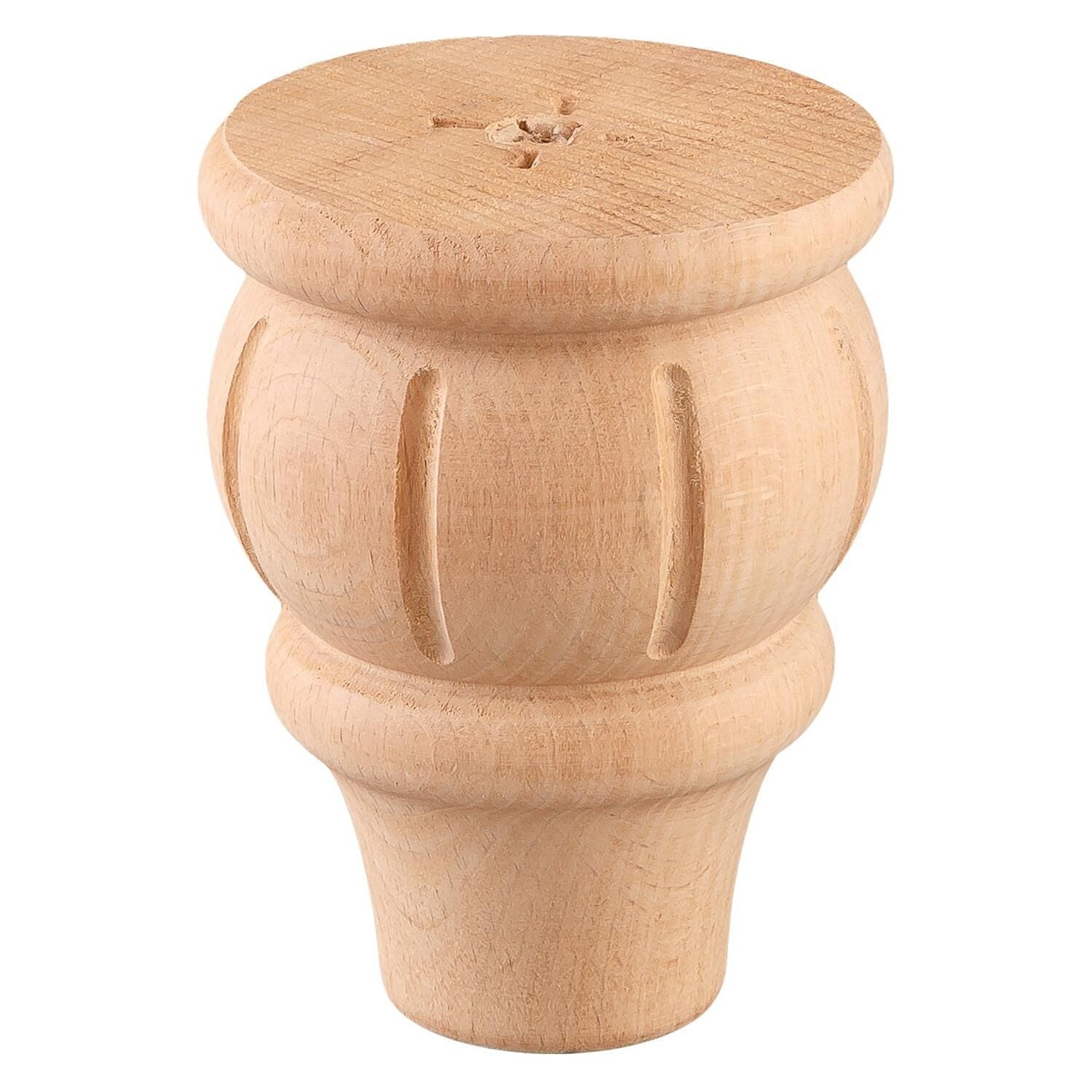 Torna Ahşap Ayak  Komidin Dresuar Koltuk Ayağı Desenli  9x9x12 cm