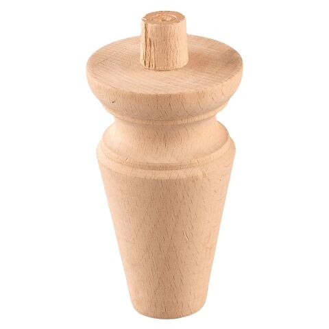 Torna Ahşap Ayak  Komidin Dresuar Koltuk Ayağı Desenli  7x7x12 cm