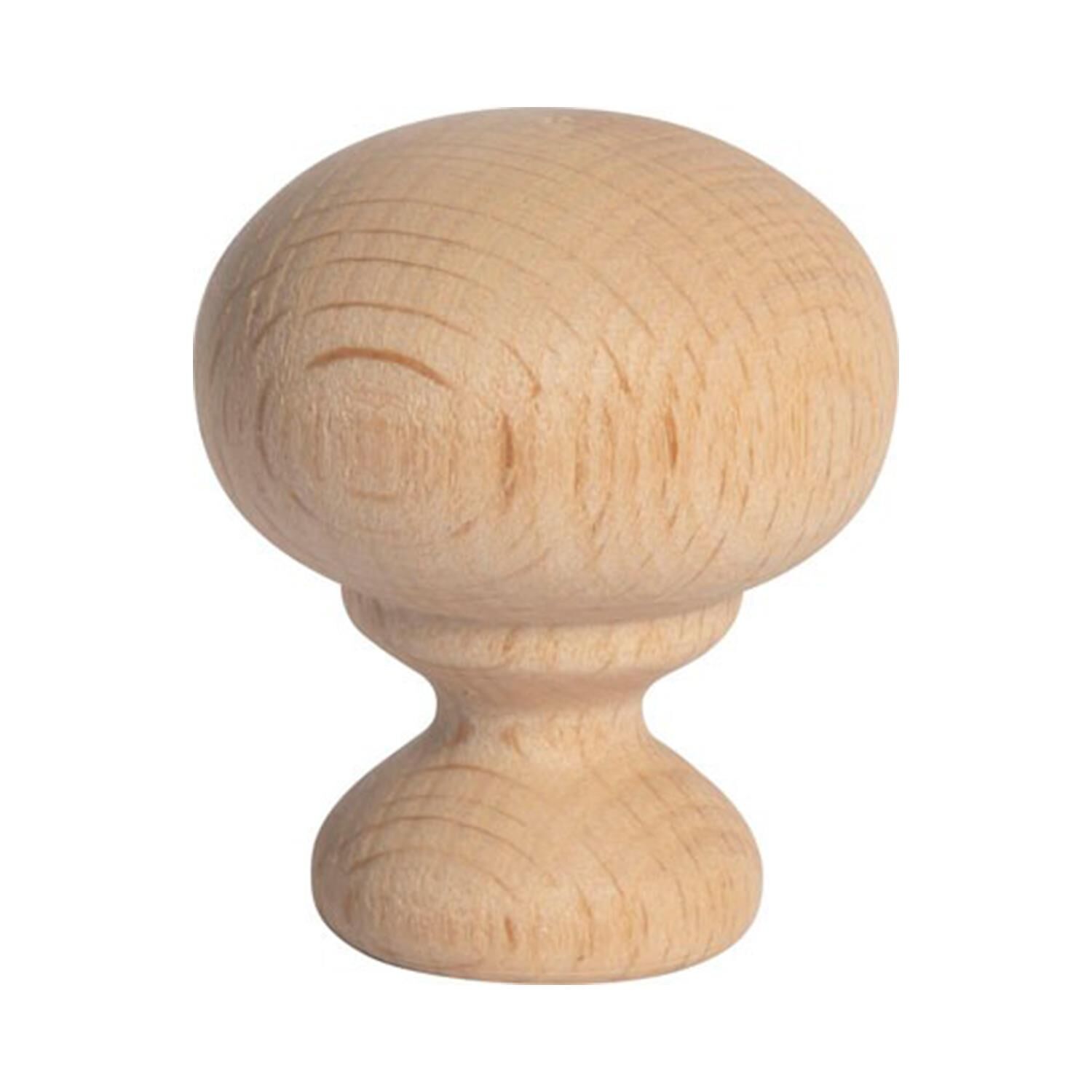 Ham Boyasız Kapı Çekmece Kapak Daire Topuz Kulp 30x35 mm