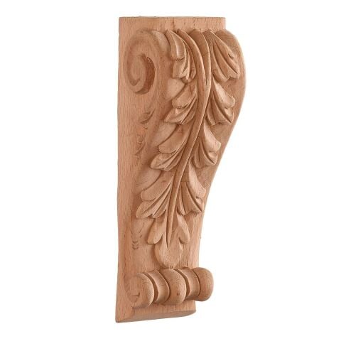 Payanda Ahşap Oyma İşemeli Boyanabilir Dekoratif Aksesuar 25x8x8  AOP02