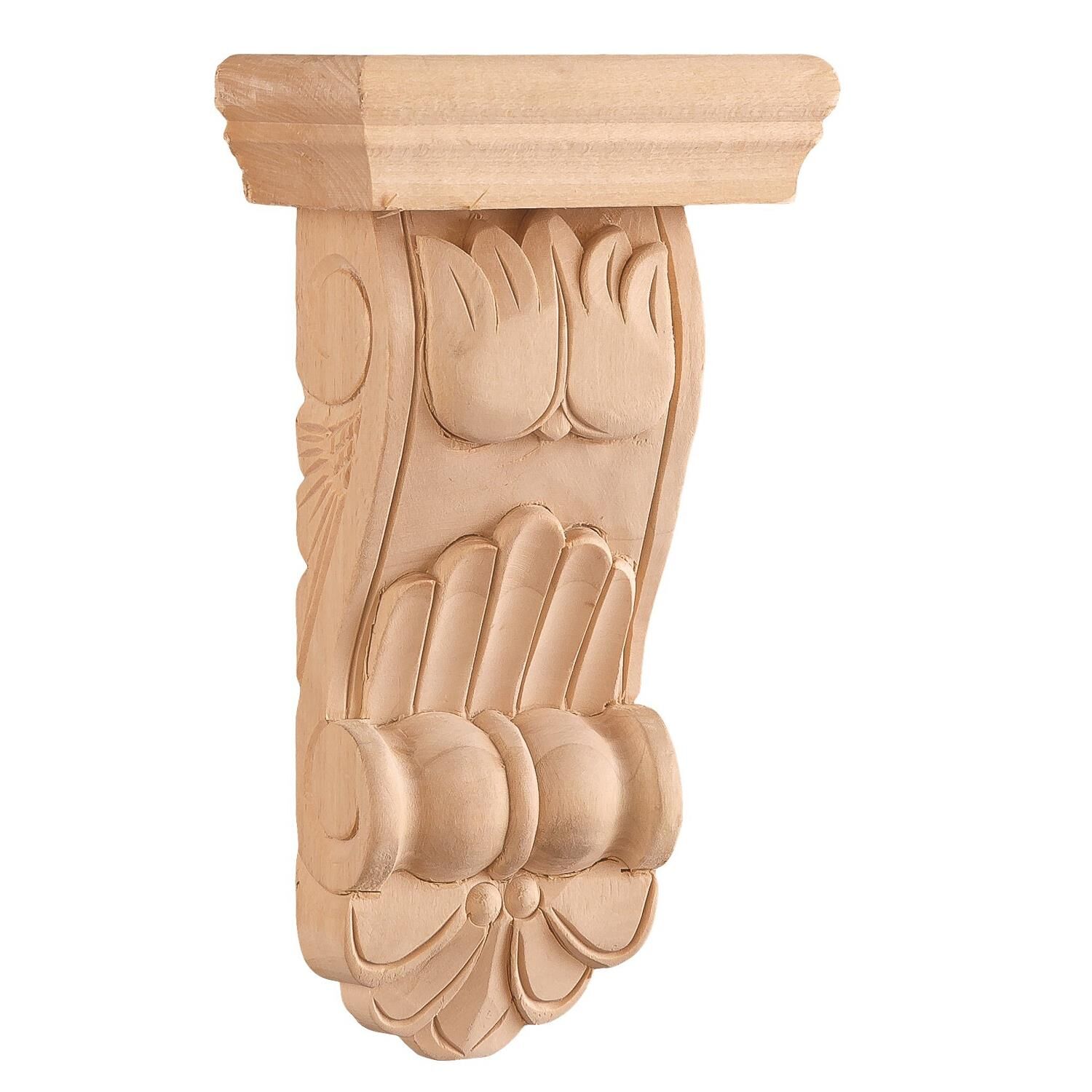 Payanda Ahşap Oyma İşemeli Boyanabilir Dekoratif Aksesuar20x11x6 AOP03