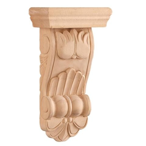 Payanda Ahşap Oyma İşemeli Boyanabilir Dekoratif Aksesuar20x11x6 AOP03