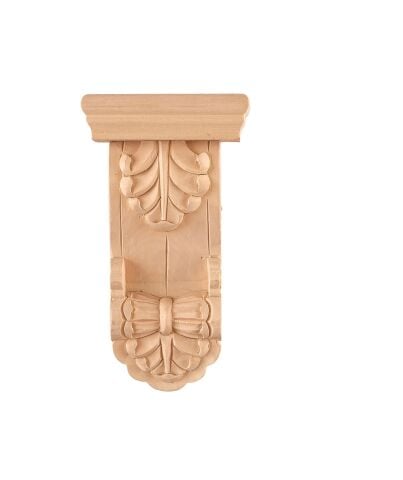 Payanda Ahşap Oyma İşemeli Boyanabilir Dekoratif Aksesuar15x8x5  AOP04