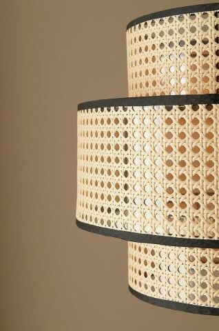 PVC Plastik Örme Sarı Dekoratif Hasır Hazeran 45 cm