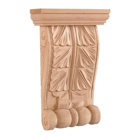 Payanda Ahşap Oyma İşemeli Boyanabilir Dekoratif Aksesuar20x12x5 AOP11