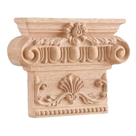 Payanda Ahşap Oyma İşemeli Boyanabilir Dekoratif Aksesuar 23x17x5 AOP21