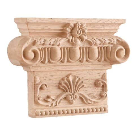 Payanda Ahşap Oyma İşemeli Boyanabilir Dekoratif Aksesuar 23x17x5 AOP21