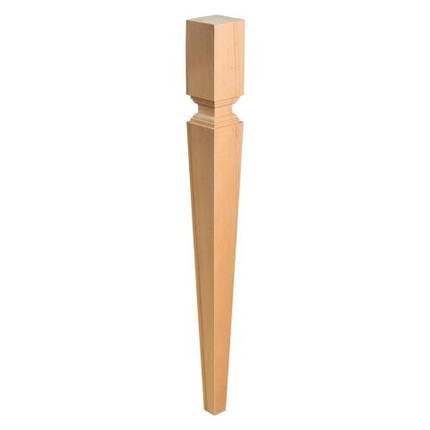 Torna Ahşap Ayak Sehpa Masa  Dresuar Ayağı Desenli  Torna Ayak 7x7x45 cm