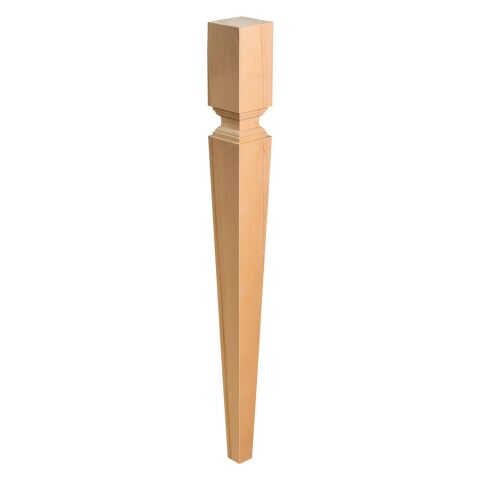 Torna Ahşap Ayak Sehpa Masa  Dresuar Ayağı Desenli  Torna Ayak 7x7x45 cm