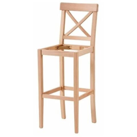 ÇAPRAZ DÖŞEMELİ BAR SANDALYE 42X40X112