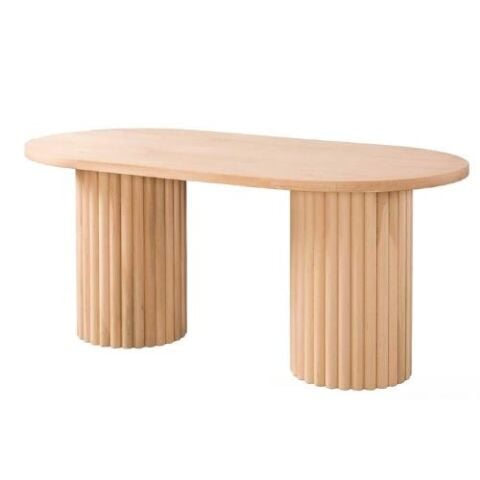 170 LİK ÇİFT AYAKLI PAPATYA OVAL MASA 170X90X77