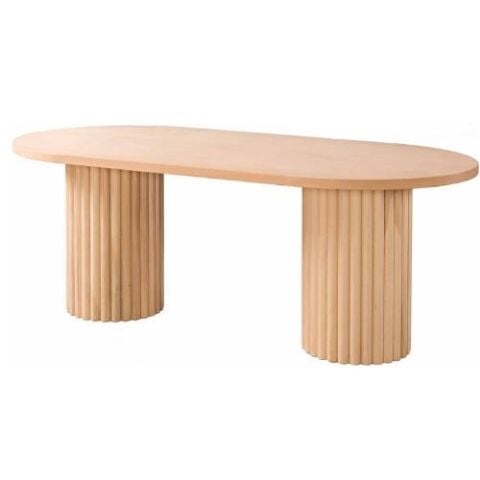 200 LÜK ÇİFT AYAKLI PAPATYA OVAL MASA 200X100X77