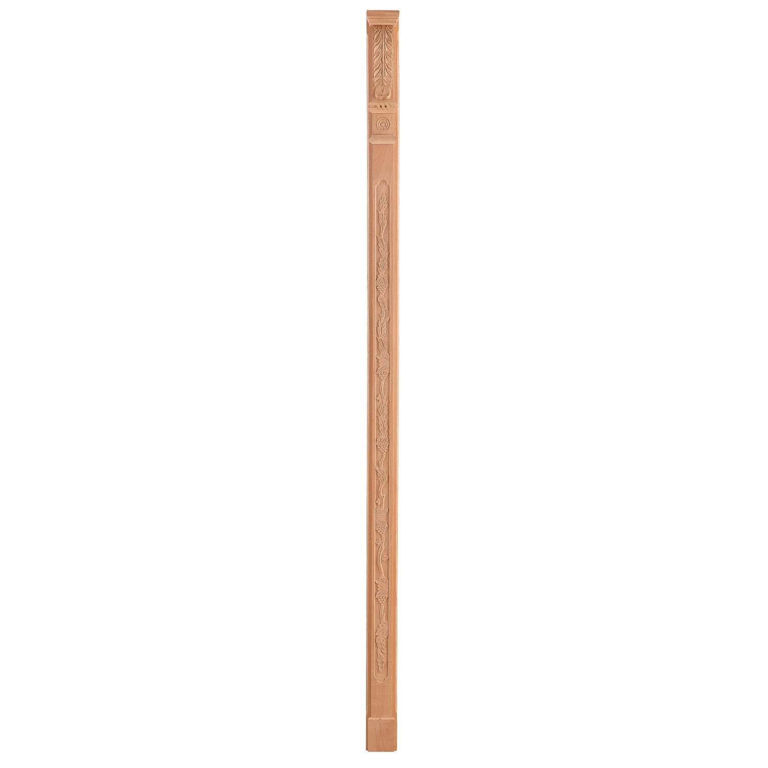 Ahşap Oymalı Sütun Roma Sütun Boyanabilir Dekoratif Aksesuar 9x90 cm ATS10