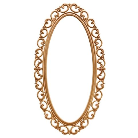 160 LIK LİLYUM OVAL AYNA 86X160 CM