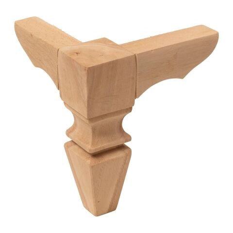 Lükens Ayak Sehpa Komodin Mobilya Dresuar Boyanabilir Ahşap Ayak 8x8x15 cm KKDL.03