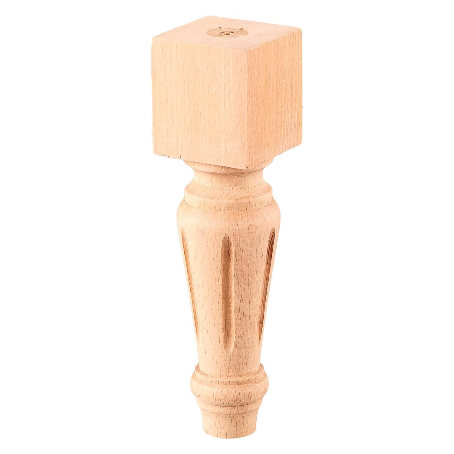 Torna Ahşap Ayak  Komidin Dresuar Koltuk Ayağı Desenli  5x5x25 cm