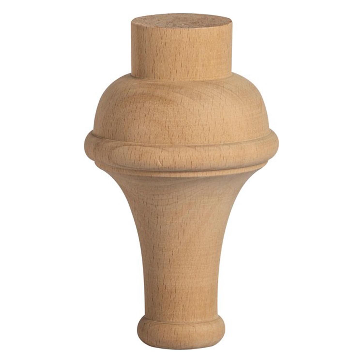 Torna Ahşap Ayak  Komidin Dresuar Koltuk Ayağı Desenli 9x9x15 cm