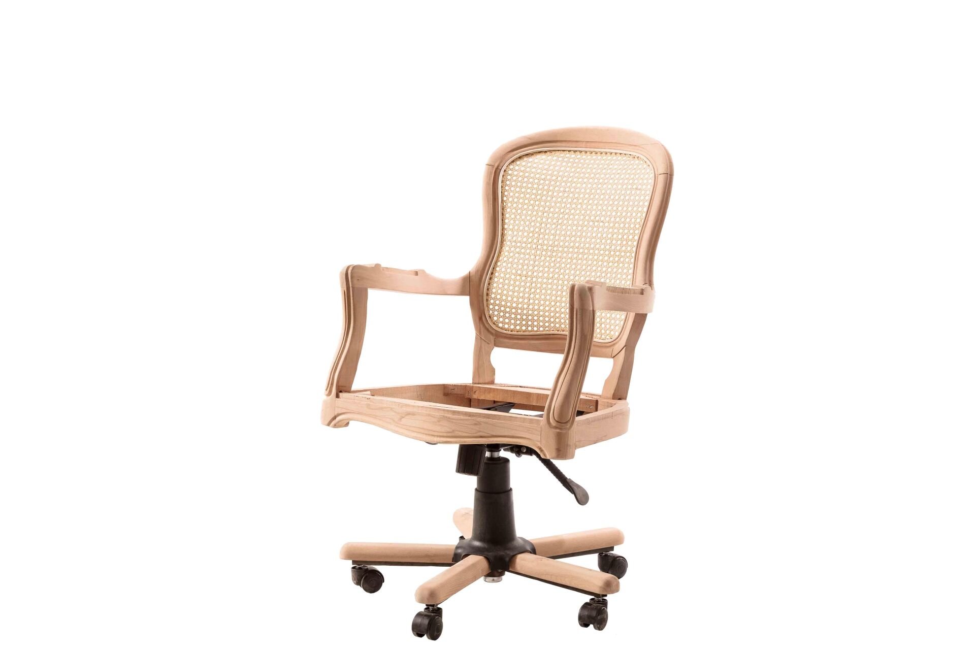 HASIRLI KLASIK DÖNERLI SANDALYE 61X53X106 CM