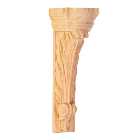 Payanda Ahşap Oyma İşemeli Boyanabilir Dekoratif Aksesuar 40x15x10 AOP31