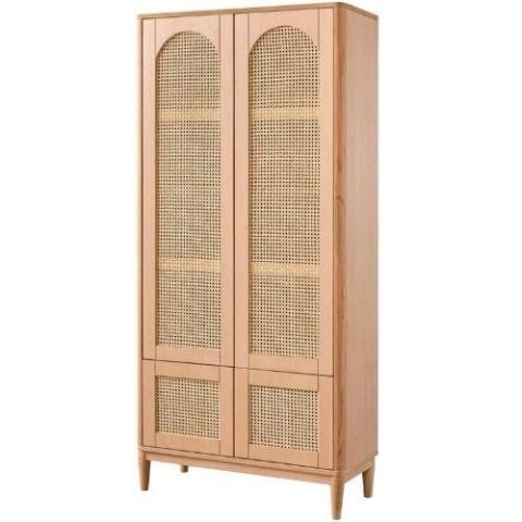 HASIRLI TOKYO KAPAKLI KİTAPLIK  90X40X197