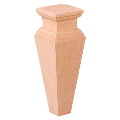 Torna Ahşap Ayak  Komidin Dresuar Koltuk Ayağı Desenli  7x7x25 cm