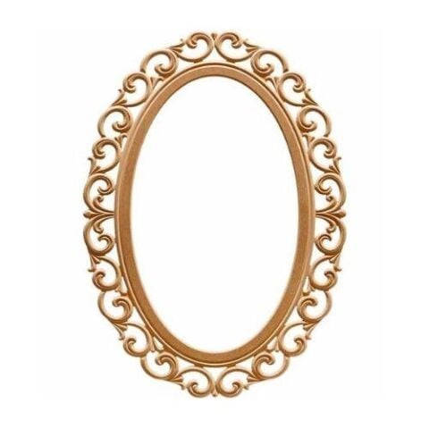 110 LUK LİLYUM OVAL AYNA 80X110 CM