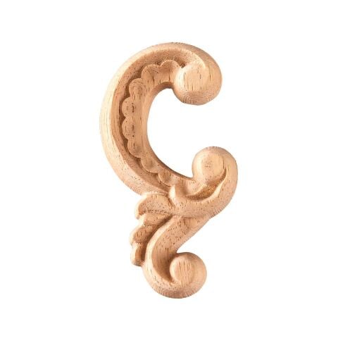 Aplik Motifli Rozet Boyanabilir Dekoratif Aksesuar 8x4,5x1 CM-OA187