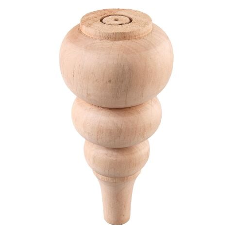 Torna Ahşap Ayak  Komidin Dresuar Koltuk Ayağı Desenli  9x9x20 cm