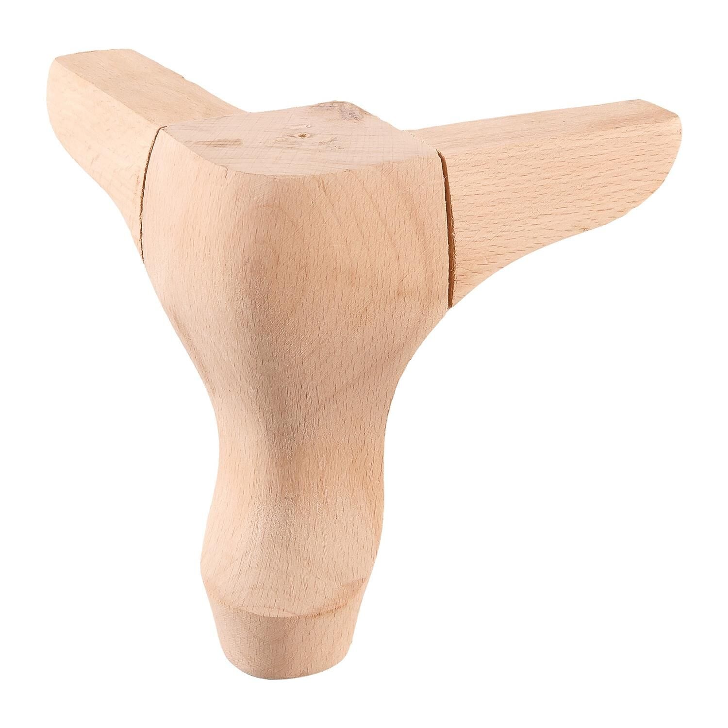 Lükens Ayak Sehpa Komodin Mobilya Dresuar Boyanabilir Ahşap Ayak 8x8x20 cm KKDL.04