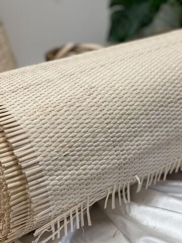 Doğal Bambu Kapalı Örme Naturel Dekoratif Hasır Hazeran 45 cm