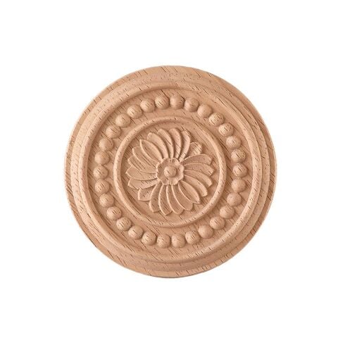 Aplik Motifli Rozet Boyanabilir Dekoratif Aksesuar 8x1 CM-OA99