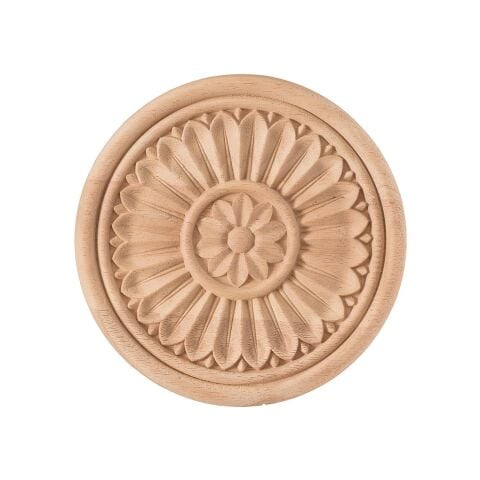 Aplik Motifli Rozet Boyanabilir Dekoratif Aksesuar 15x1,2 CM-OA239