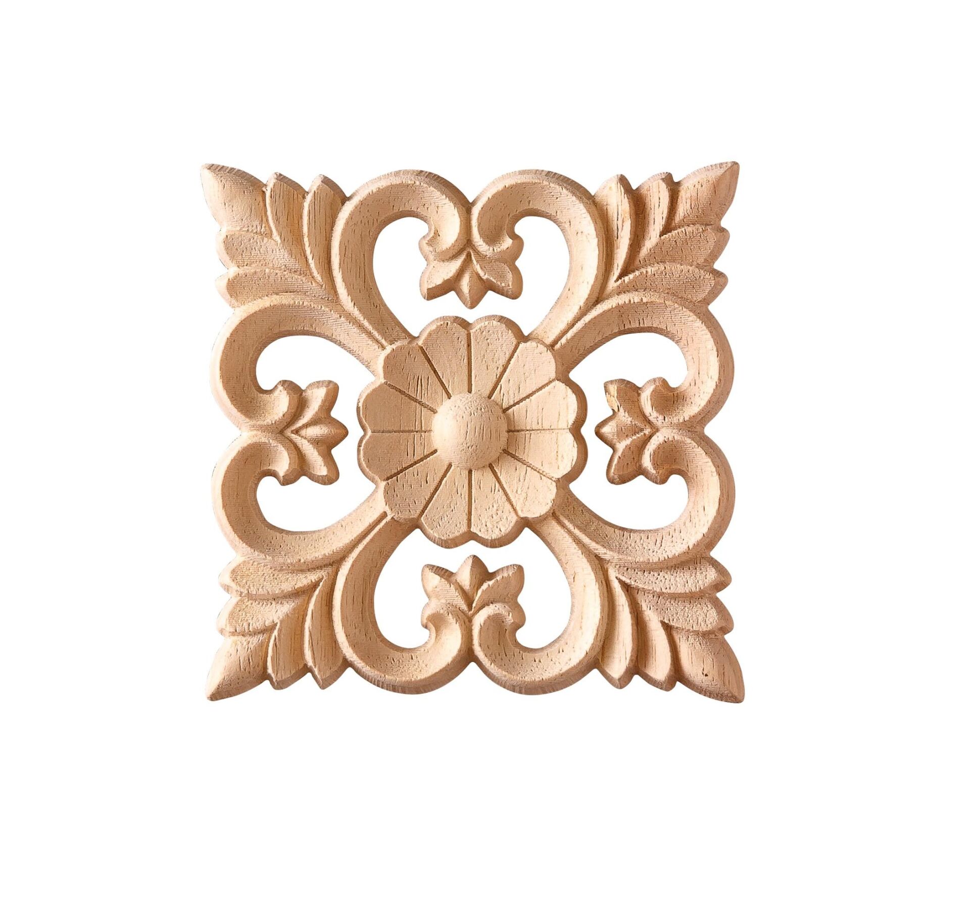 Aplik Motifli Rozet Boyanabilir Dekoratif Aksesuar 15x15x1,2 CM-OA69