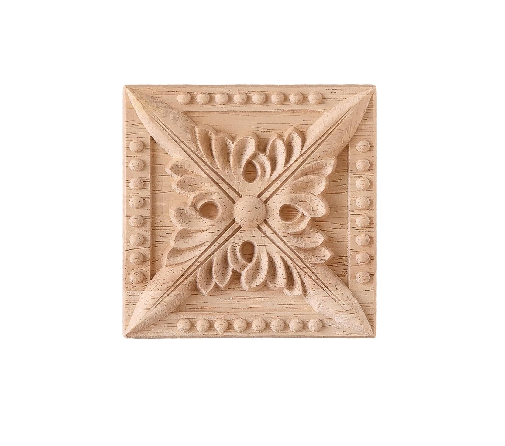 Aplik Motifli Rozet Boyanabilir Dekoratif Aksesuar 8x8x1 CM-OA172