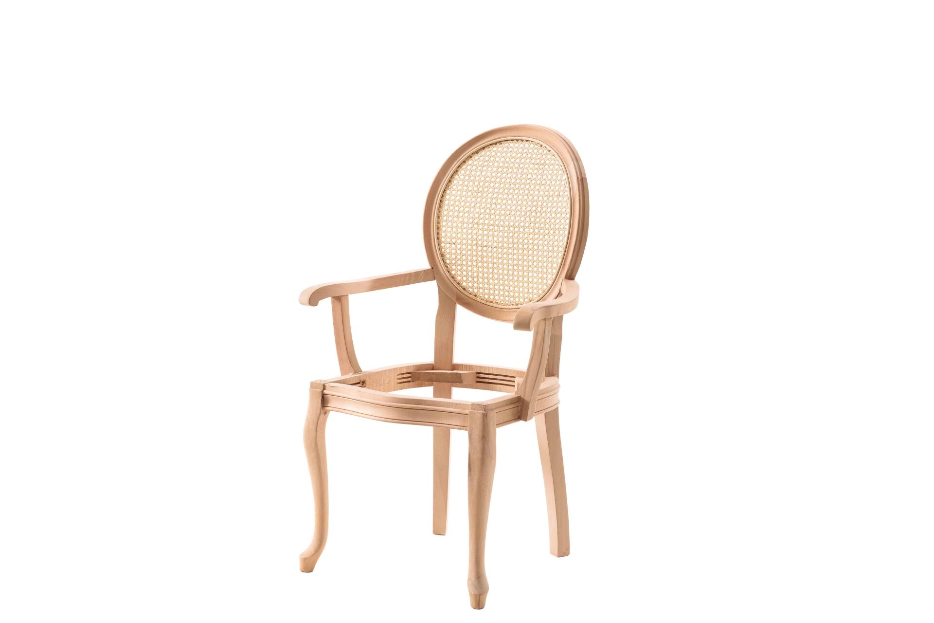 HASIRLI MADALYON KOLLU SANDALYE 60X48X101 CM