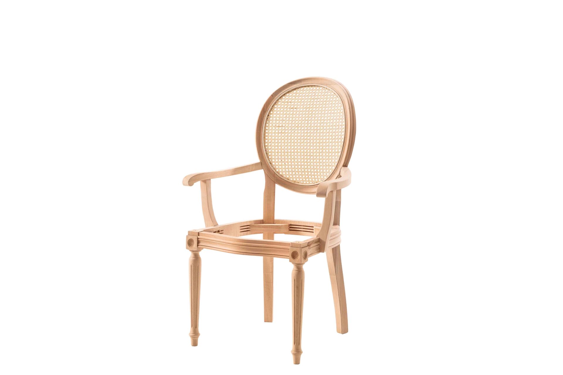 HASIRLI TORNALI KOLLU SANDALYE 60X48X101 CM