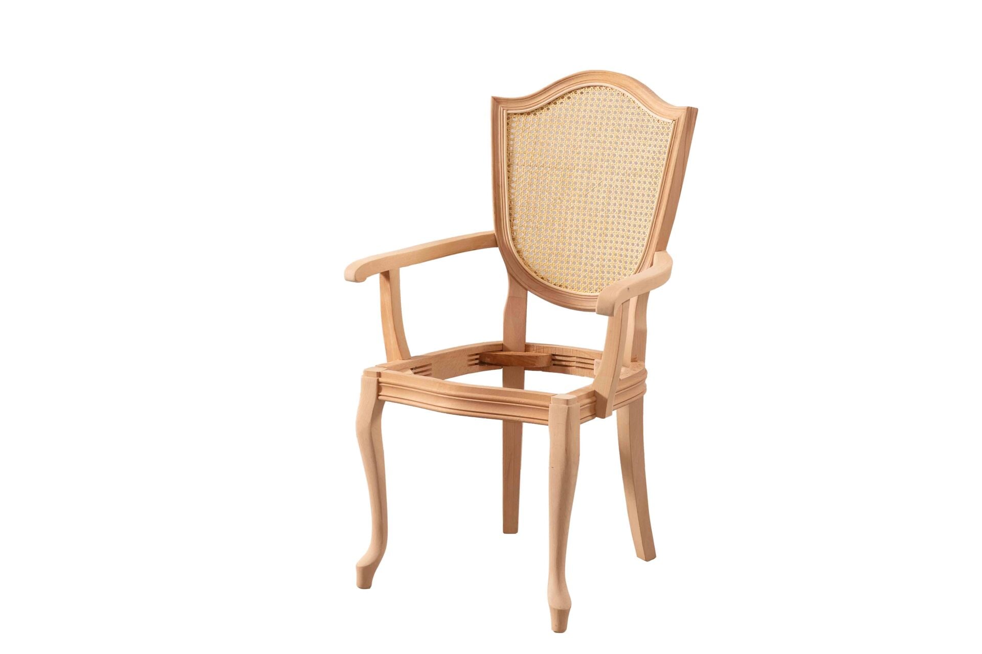 HASIRLI KUPA KOLLU SANDALYE 59X52X99 CM