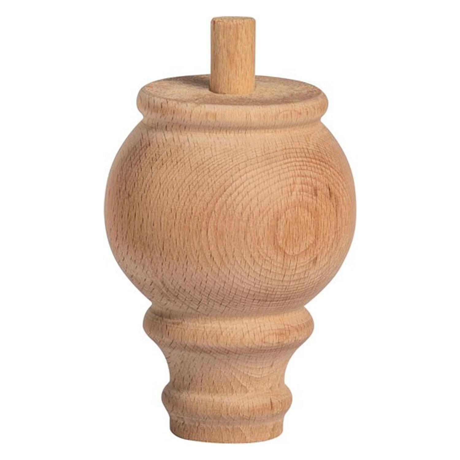 Torna Ahşap Ayak  Komidin Dresuar Koltuk Ayağı Desenli  9x9x12 cm