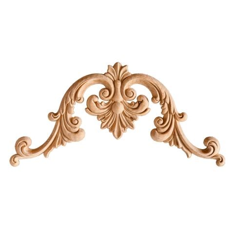 Köşe Aplik Dekoratif Aksesuar Boyanabilir İşlemeli Ahşap  35x35x1,2 cm OKA03