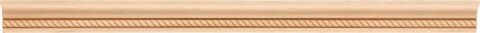 Ayous Ahşap Işık Bandı Halat Desenli Çıta Boyanabilir Dekoratif Aksesuar 42x29 mm  MAC82