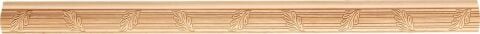 Ayous Ahşap Oyma İşlemeli Yaprak Desenli Çıta Boyanabilir Dekoratif Aksesuar 42x18 mm  MAC38