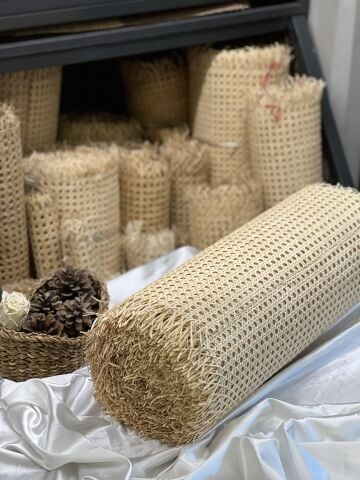 Doğal Bambu Örme Naturel Dekoratif Hasır Hazeran 90 cm