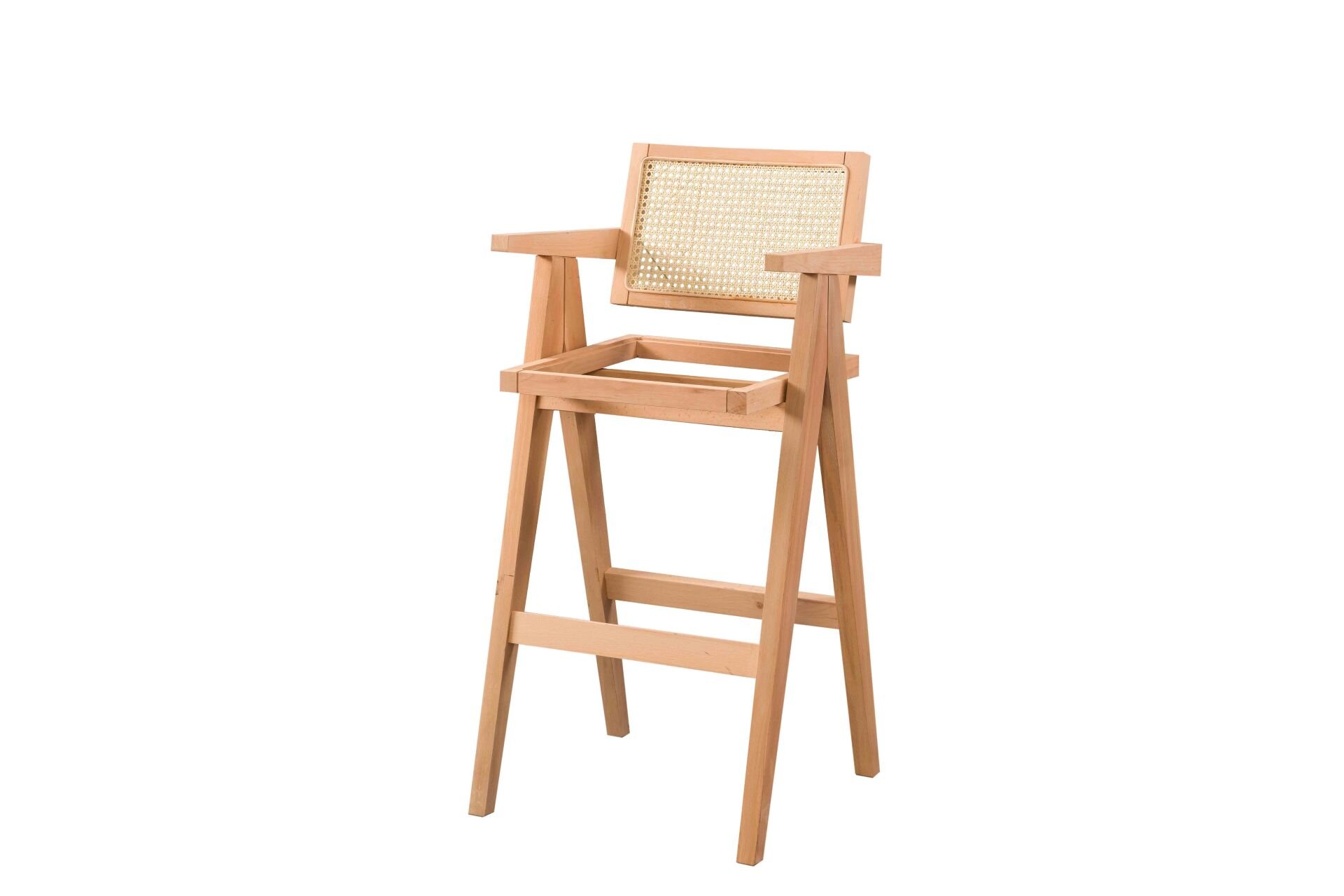 HASIRLI LUNA BAR SANDALYE 52X52X110