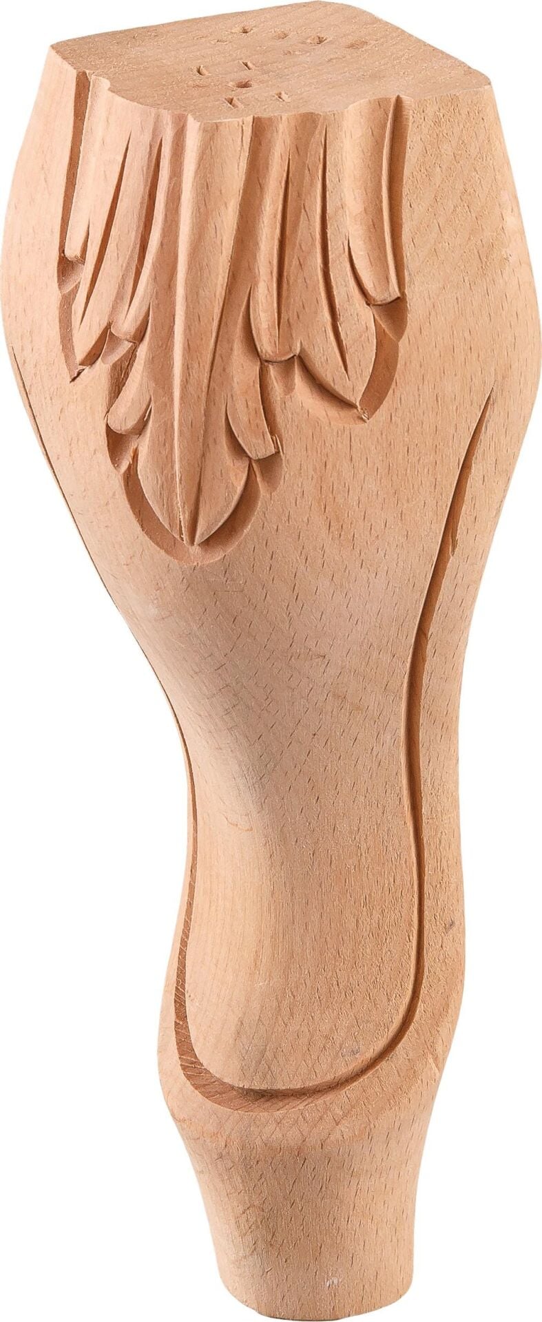 Torna  Ayak Oymalı Ayak Sehpa Komodin Mobilya Dresuar Boyanabilir Ahşap Ayak  8x8x15 cm KDOL.20