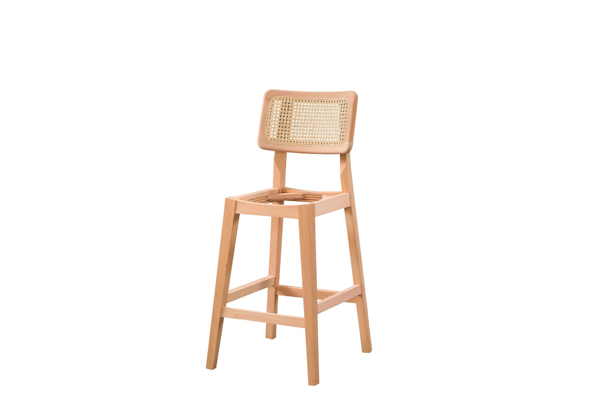 HASIRLI MABEL BAR SANDALYE 45X48X105