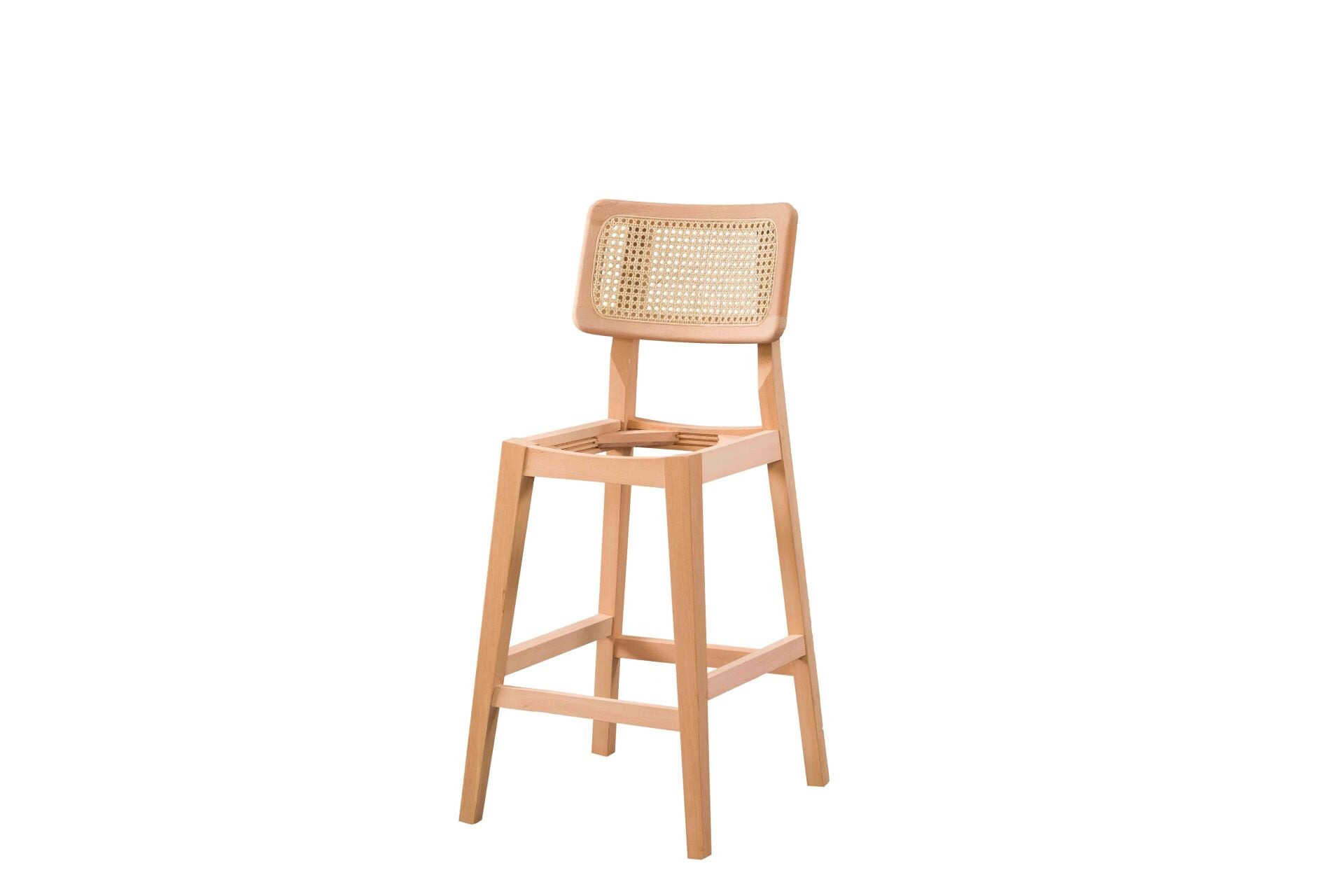 HASIRLI MABEL BAR SANDALYE 45X48X105